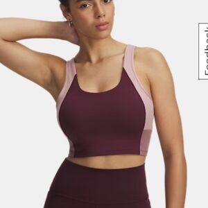 NWT Under Armour UA Meridian Colorblock Sports Bra Large